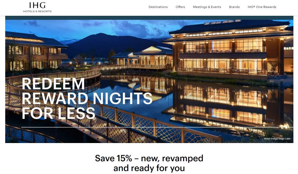 洲际酒店集团（IHG）：2025年1月31日之前，IHG精选新建及翻新酒店可享15%优惠 - 第1张图片